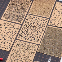 DIY Model Aging Camouflage Leakage Spray Stencil Template Tool for Gundam Model 1/72 1/48 1/32 1/35 Military Model Engrave Paper