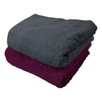 菱格紋深色毛巾被-24兩-120x210cm-2條入(毛巾)