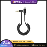 Comica CVM-D-MI 3.5mm TRS To Lightning Audio Output Cable For Android Smartphone Wireless Microphone