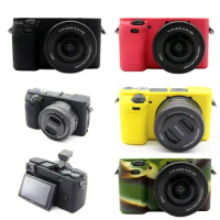 Silicone Armor Skin Case Camera Bag Body Cover Protector for Sony A6000 A6100 A6300 A6400 A6600 Mirrorless Cameras