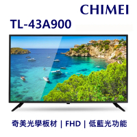 (無安裝)CHIMEI奇美 43吋FHD低藍光液晶顯示器+視訊盒 TL-43A900