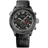 【Hugo Boss Black】簡約流線計時碼男錶(H1512740)