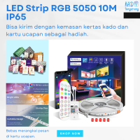 TRIPLEDI LED Strip RGB 5050 10 Meter 24Key Wifi Google Assistant Alexa Bluetooth Connection Remote S