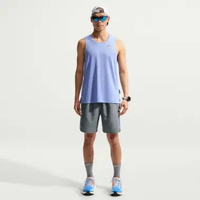 NIKE Men Running Dri-Fit Miler 7BF Short Celana Lari Pria [IF2071-084] A/2XL SMOKE GREY/SMOKE GREY/R