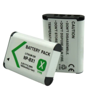 2Pcs NP-BX1 NP BX1 Battery Pack for SONY DSC RX1 RX100 RX100iii M3 RX1R WX300 HX300 HX400 HX50 HX60 GWP88 WX350 Digital Camera