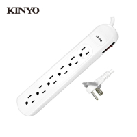 KINYO 1開6插安全延長線(9尺)CG3169