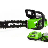 Greenworks 40V 14" Brushless Chainsaw with 2.5 Ah Battery &amp; Charger 2012802