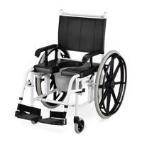 光星NOVA 馬桶椅-附輪洗澡馬桶椅 AMiGOh手推移位型(輪椅B款+附加A功能)