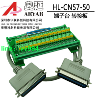 CN57系列 40500 50P 50芯焊板式 打印機接口槽式連接器分線器