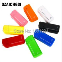 SZAICHGSI Powerbank 2X AA Battery Emergency USB Power Bank Charger Portable Charger for Phone Colorful Various wholesale 1000pcs