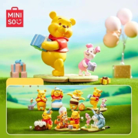 New MINISO Disney Winnie The Pooh Friends Party Theme Blind Box Trendy Hand Figure Model Doll Ornament Collection Toy Gift