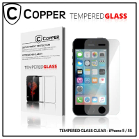 iPhone 5 - COPPER TEMPERED GLASS FULL CLEAR
