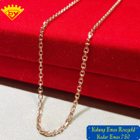 Kalung Rantai Mas Rosegold baru Kadar Mas 750