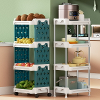 廚房蔬菜架移動置物架家用多功能放果蔬菜籃子專用落地多層收納架