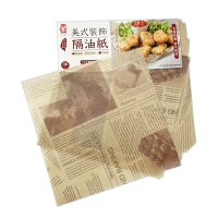 美式裝飾隔油紙 36入 台灣製 通過SGS 無螢光劑 料理吸油紙 炸物吸油 濾油紙 吸油紙