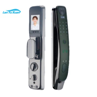 3D Face Recognition Fingerprint Lock Wifi Digital Door Lock Password Card Door Lock Lithium Battery Cloud