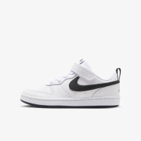 【NIKE 耐吉】Court Borough Low 2 PSV 中童 休閒鞋 運動 皮革 穿搭 白黑(BQ5451-104)