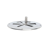 Hệ thống thông gió 4 inch Tấm thông gió cabin Thép không gỉ Hình tròn Nắp thông gió louver Núm bên N