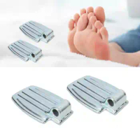 1 Pair Wheelchair Footrest Rust Proof Aluminium Alloy Textured Surface Easy to Clean Compact Lightweight Wheelchair Accessories