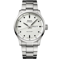 MIDO 美度 官方授權 Multifort M 先鋒系列 80小時動力儲存機械錶 送禮推薦-42mm M0384301103100