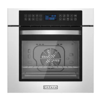 Empava 24" Electric Convection Single Wall Oven 10 Cooking Functions Deluxe 360° ROTISSERIE with Sensitive Touch Control