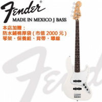 Fender Jazz Bass 原廠電貝斯/加贈琴袋/公司貨保固/白色