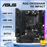 ASUS ROG CROSSHAIR VIII IMPACT Motherboard AMD X570 Socket AM4 DDR4 PCI-E 4.0 Mini-DTX support Ryzen