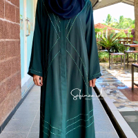 Abaya Hubabah Fursan Saudi Payet Zig Zag