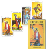 Español Rider Tarot Cards in Spanish Version Board Game Divination Deck for Beginners with Guide Book Oracle Cards Guidebook