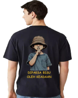 Orzora Baju Kaos - Dipaksa Bisu - Basic Cotton Combed - Bisa Custom Sablon