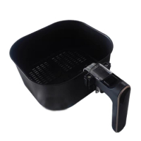 Air Fryer Accessories Baking Basket for Philips HD9257 Black handle Air Fryer Parts Replacement