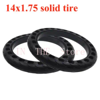 Size 14x1.75 Electric Car Solid Tire 14 Inch honeycomb hole solid for Rubber Electrombile Tyre Black