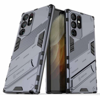 For Samsung Galaxy S22 Ultra 5G Shockproof Armor Phone Case For Samsung S22 Plus 5G Anti-Fall Protect Back Cover Kickstand Coque
