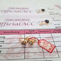Anting Desy Mata Satu Dewasa Berlapis mas muda free surat Dari Toko Tidak Berkarat Dan Tidak Luntur