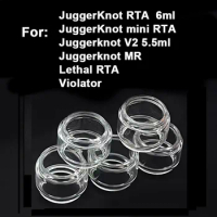5 Pieces Bubble Glass Tank for JuggerKnot RTA JuggerKnot Mini RTA Juggerknot V2 /Juggerknot MR LETHAL RTA Glass Container Tank