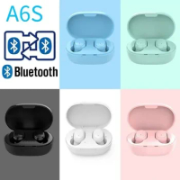 Original A6S TWS Wireless Bluetooth Headset 5.0 Earphone Bluetooth Sport Inear Earbuds Headset with Mic for Xiaomi Iphone Lenovo