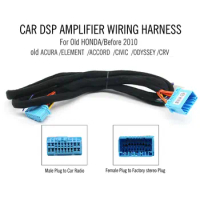 Car audio DSP Amplifier Wiring Harness for old Honda cars before 2010 ACURA /ELEMENT /ACCORD /CIVIC /ODYSSEY /CRV etc