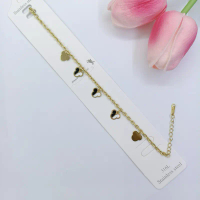 Gelang rantai titanium micky hitam putih
