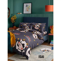 BEDCOVER SET MICROTEX DISPERSE MOTIF ISAI SAPI / COW