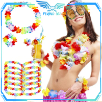 Kalung Bunga Hawai Pesta Kalung Bunga Penyambutan Kalung Hawaii  Kalung Bunga Pantai Flower Necklace