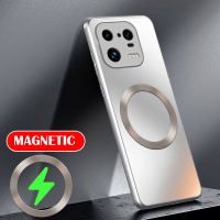 AG Matte Silicone Hard Case For Xiaomi Mi 14 13 13T 12 12T 11 Poco F3 F4 F5 Pro Frosted Phone Magnetic Wireless Charging Case