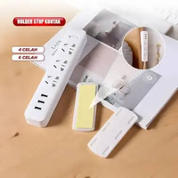 OEM ONE-C246 Holder Stop Kontak Gantungan Colokan Listrik Double Tape Hook Tempel Meja Dinding Unive
