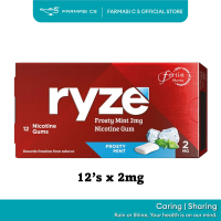 Ryze Frosty Mint Nicotine Gums 2mg x 12s EXP:05/2026 [ Farmasi CS, chewable gum ]