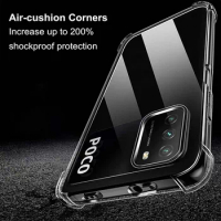 Clear Case For Poco M3 M4 Pro 4G M4 5G M5 4G Thick Shockproof Soft Silicone Phone Cover for Poco X4 Pro 5G X4 GT X3 Pro M3 Pro