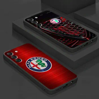 Case For Samsung Galaxy S23 Ultra S22 Plus S21 FE S20 Note 20 10 S10 Lite TPU Funda Phone Cover Italy Sport Car A-Alfa Romeo Sac
