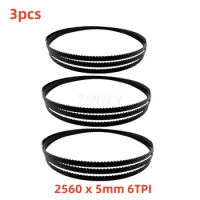 2560 x 5mm 6TPI Bandsaw Blades for SIP 09416 Woodworking Tools Accessories Wood Cutting 3pcs
