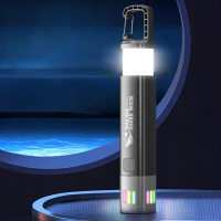 XPE + COB Senter Fokus Variabel LED 1200MAh Senter Kecerahan Tinggi Senter Dapat Diperbesar untuk Me
