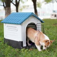 狗窩 室外房子型小型犬戶外防雨寵物用品保暖狗屋寵物四季狗籠 交換禮物全館免運