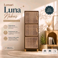 Loker Rotan Luna Nakas Bahan plastik tebal berkualitas