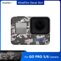 Gopro5 Camera Decal Skins Gopro6 Skin for GoPro HERO 5 Black / Hero 6 Camera Premium Sticker Protective Film Anti-Scratch Skin
